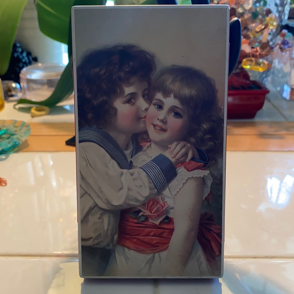 Vintage candy mint tin